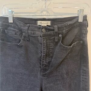 Madewell Charcoal Black Skinny Flare Jeans